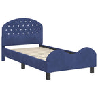 Cama para niños con cabecero Azul Policía 80 x 160 cm