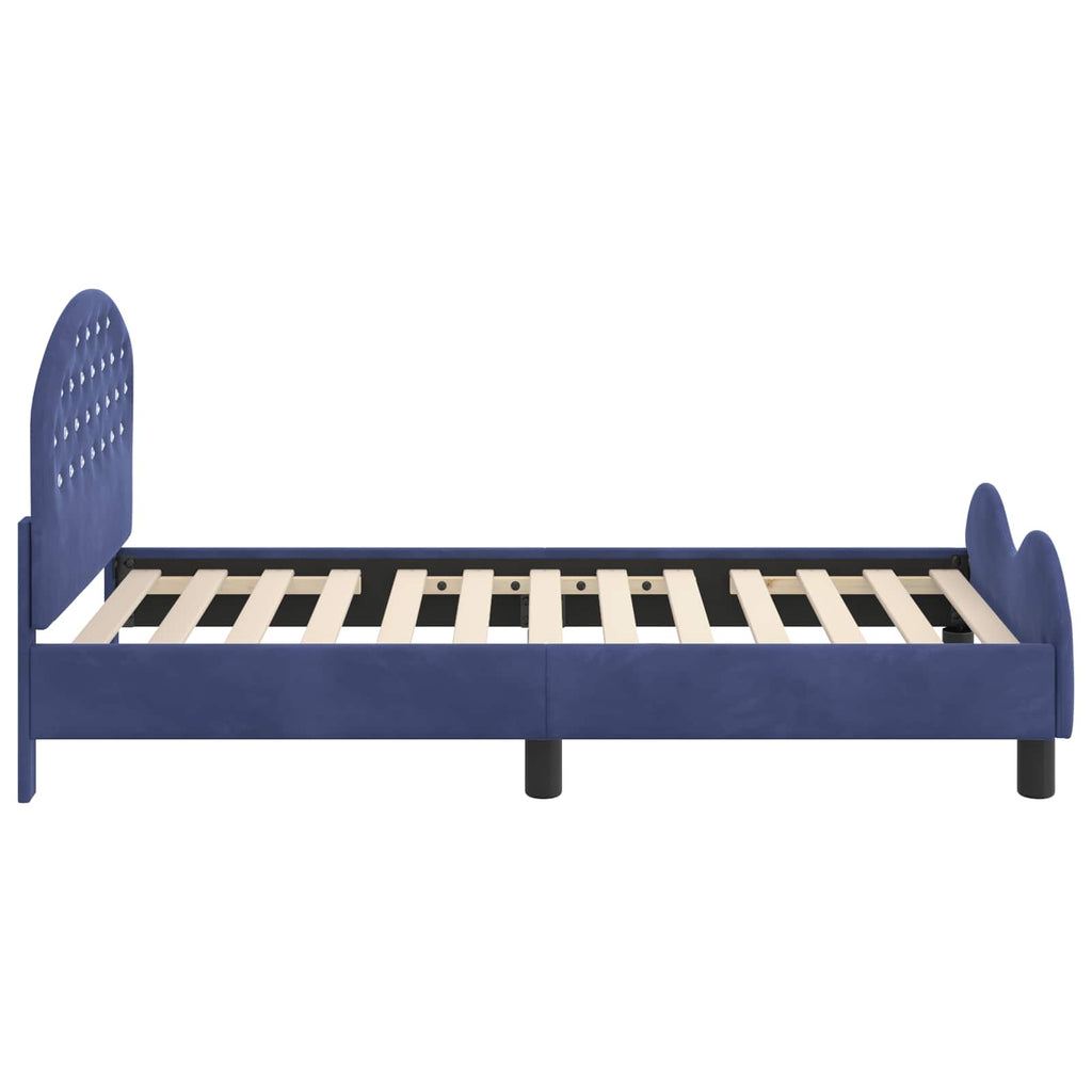 Cama para niños con cabecero Azul Policía 80 x 160 cm