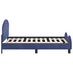 Cama para niños con cabecero Azul Policía 80 x 160 cm