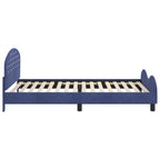 Cama para niños con cabecero Azul Policía 90 x 190 cm