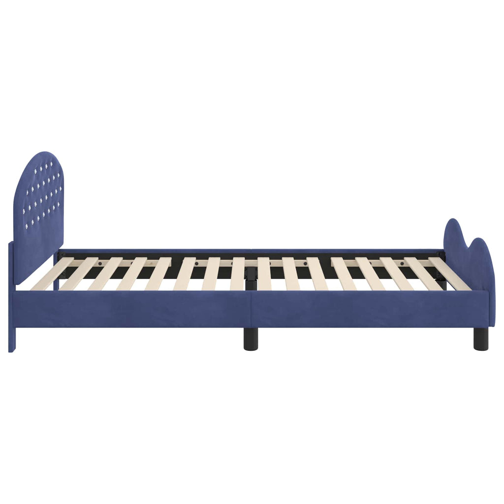 Cama para niños con cabecero Azul Policía 90 x 200 cm