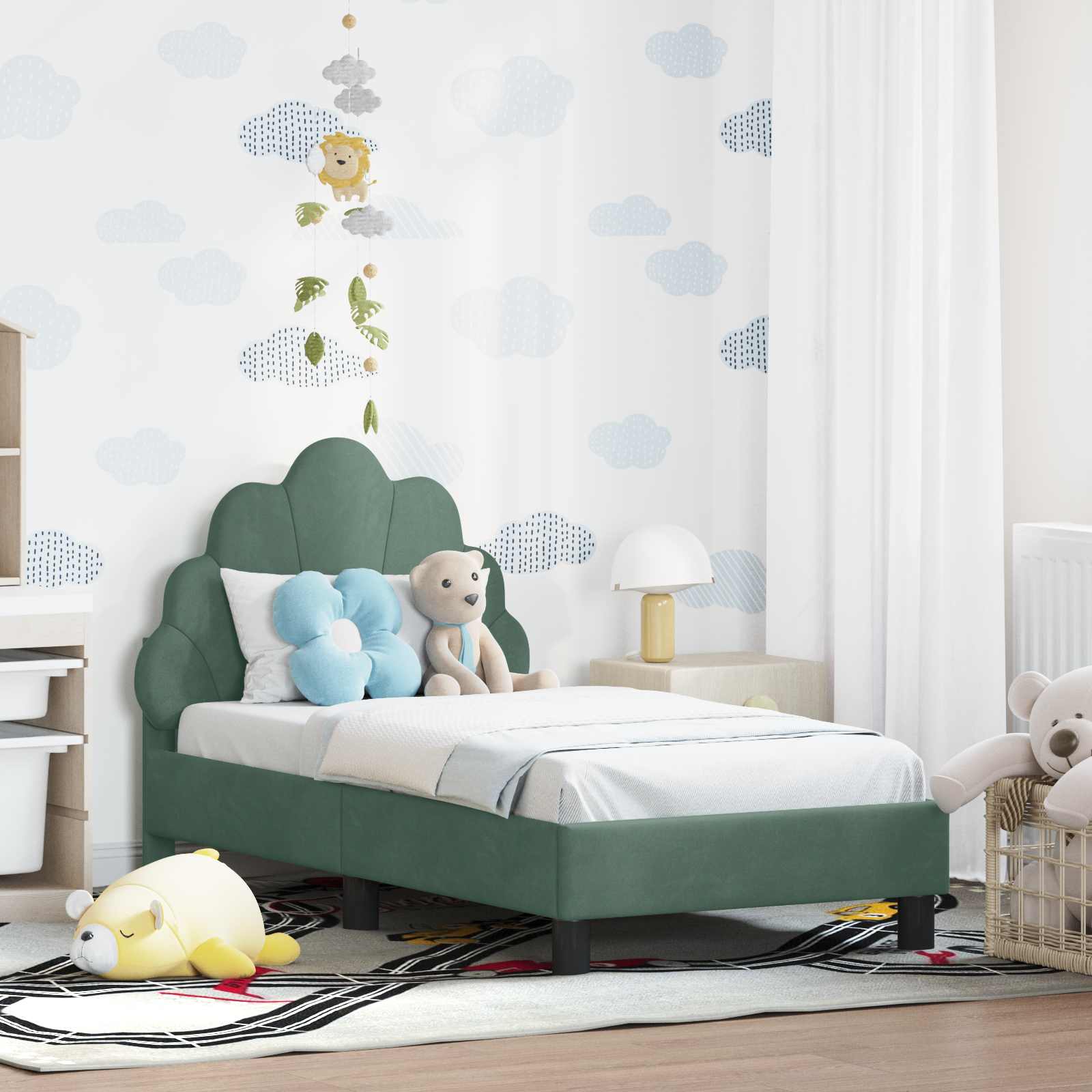 Toddler bed frame with headboard 70 x 140 cm