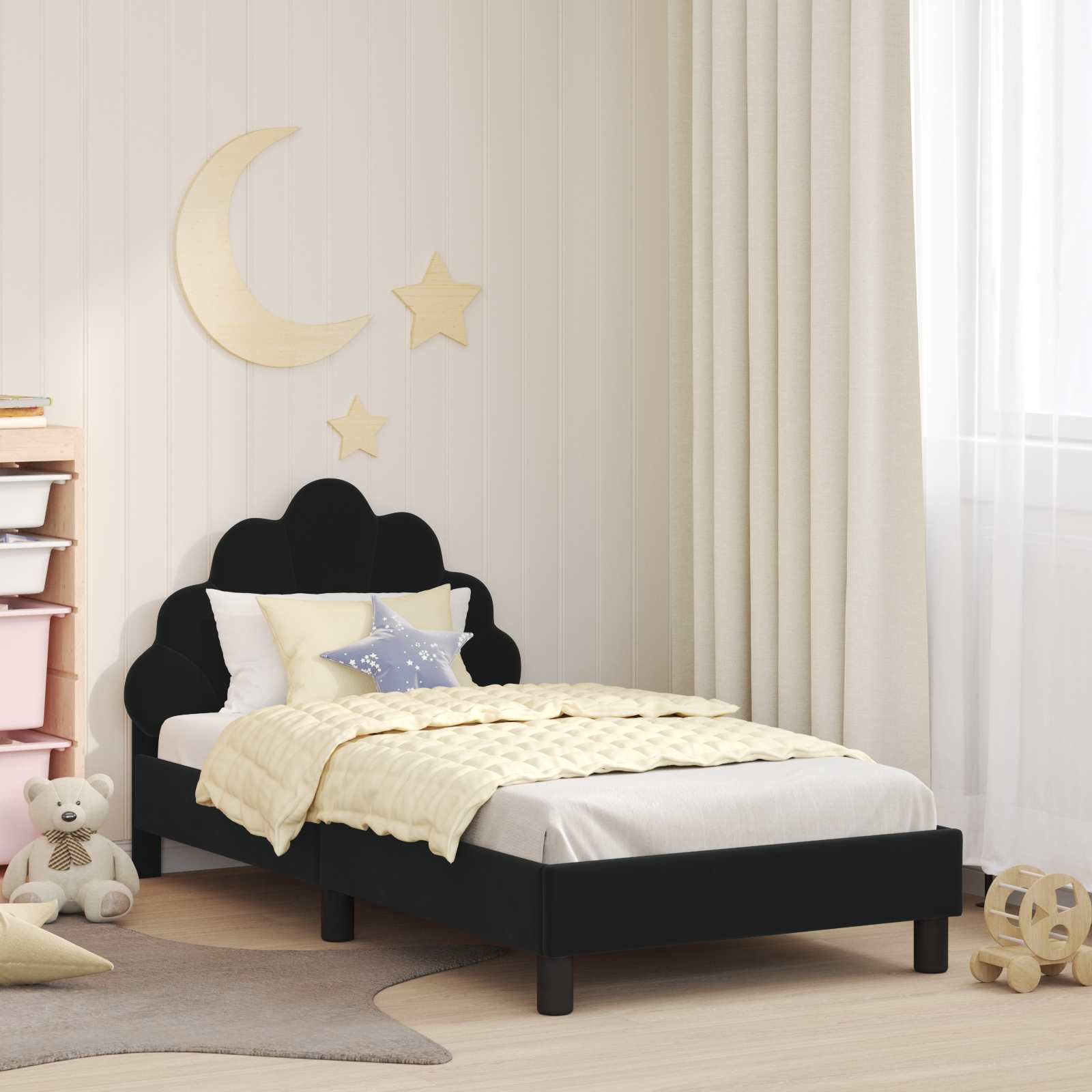 Children's Bed with Police Blue Headboard 80 x 200 cm
