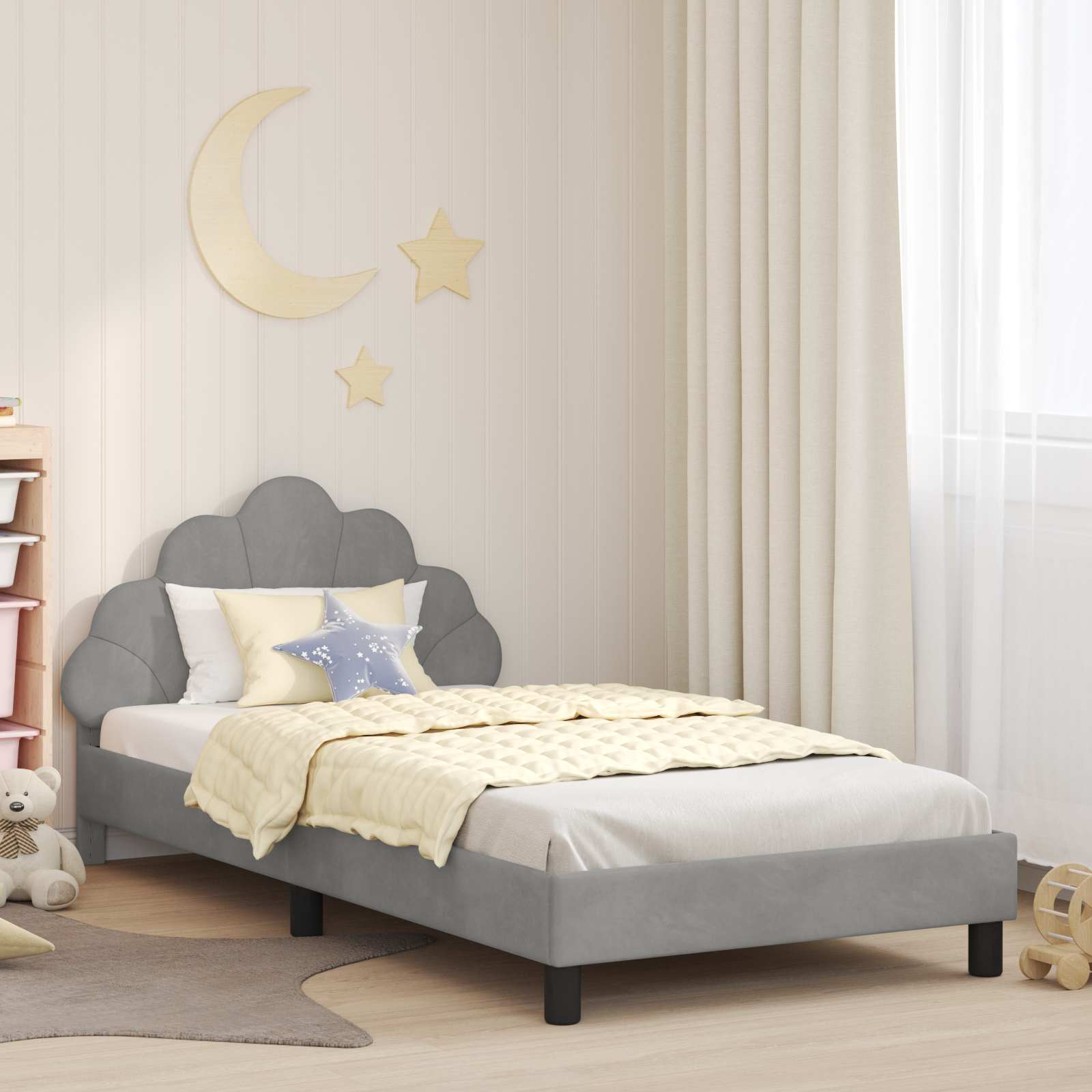 Children's Bed with Police Blue Headboard 80 x 200 cm
