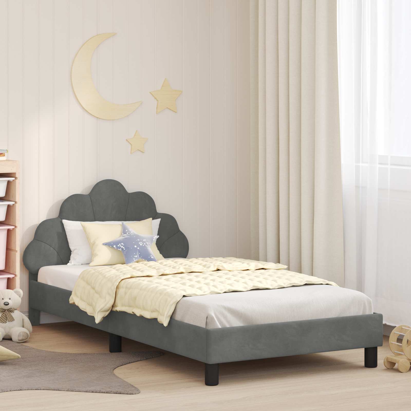 Children's Bed with Police Blue Headboard 80 x 200 cm