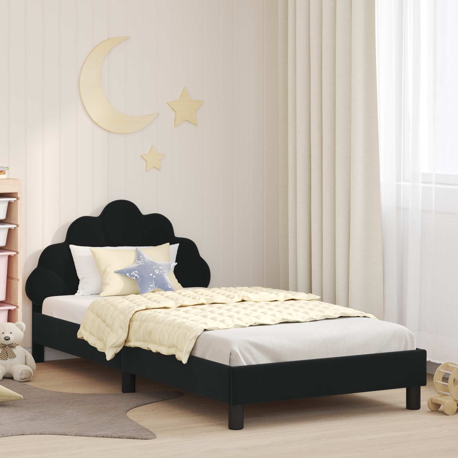 Children's Bed with Police Blue Headboard 80 x 200 cm
