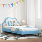 Cama para niños con cabecero Azul 80 x 200 cm PU