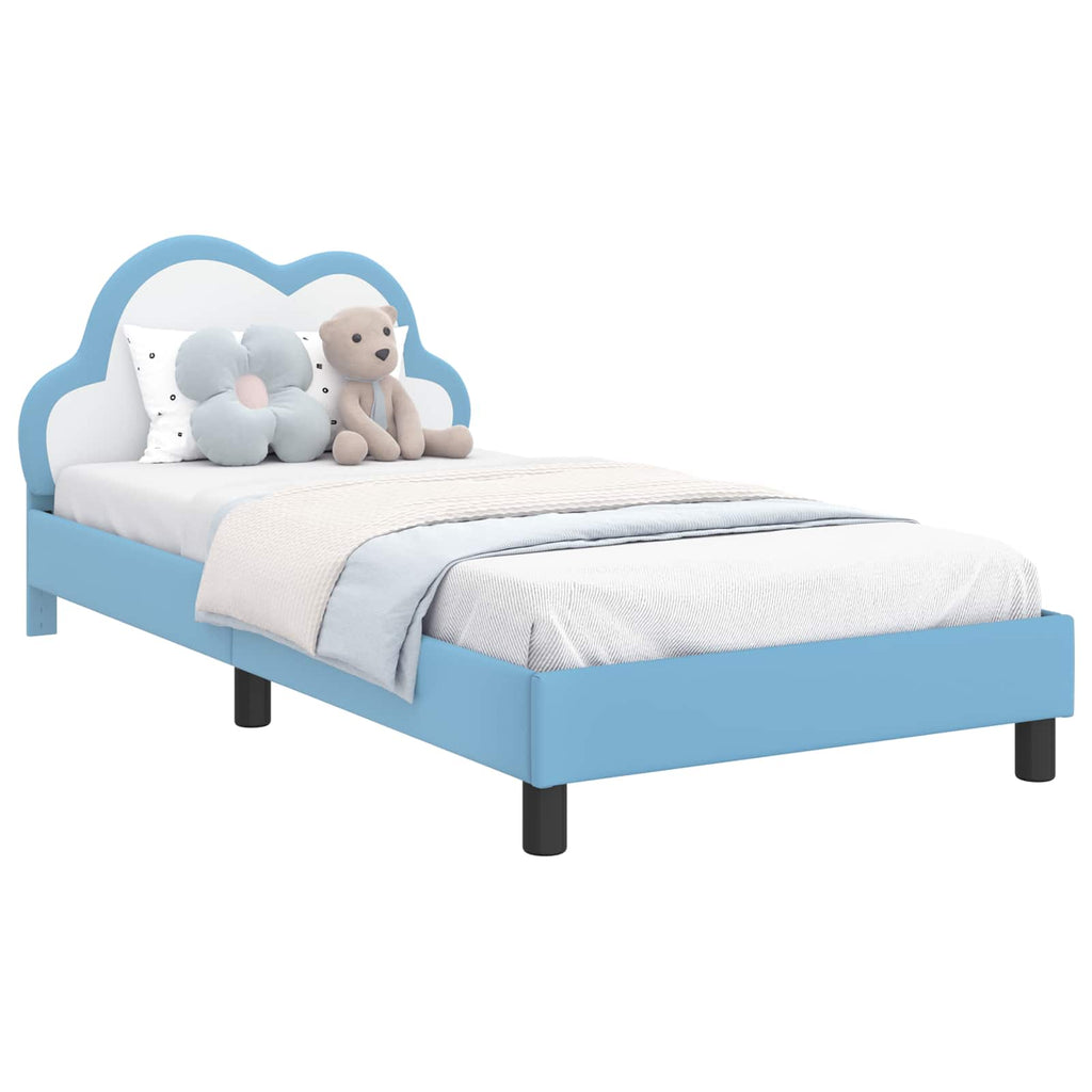 Cama para niños con cabecero Azul 80 x 200 cm PU