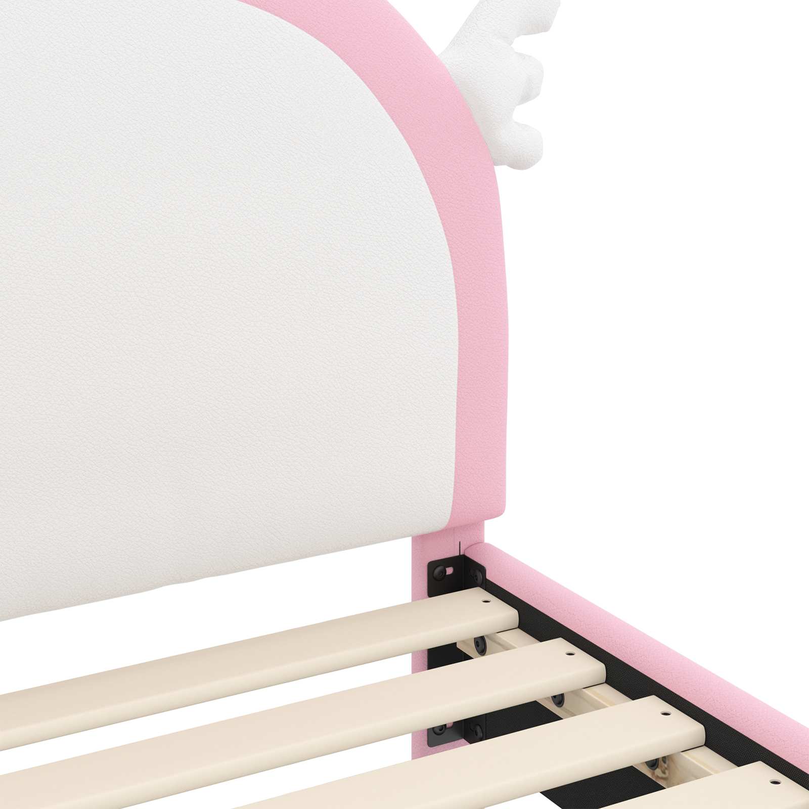 Cama para niños con cabecero Rosa 80 x 160 cm PU