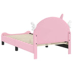 Cama para niños con cabecero Rosa 80 x 160 cm PU
