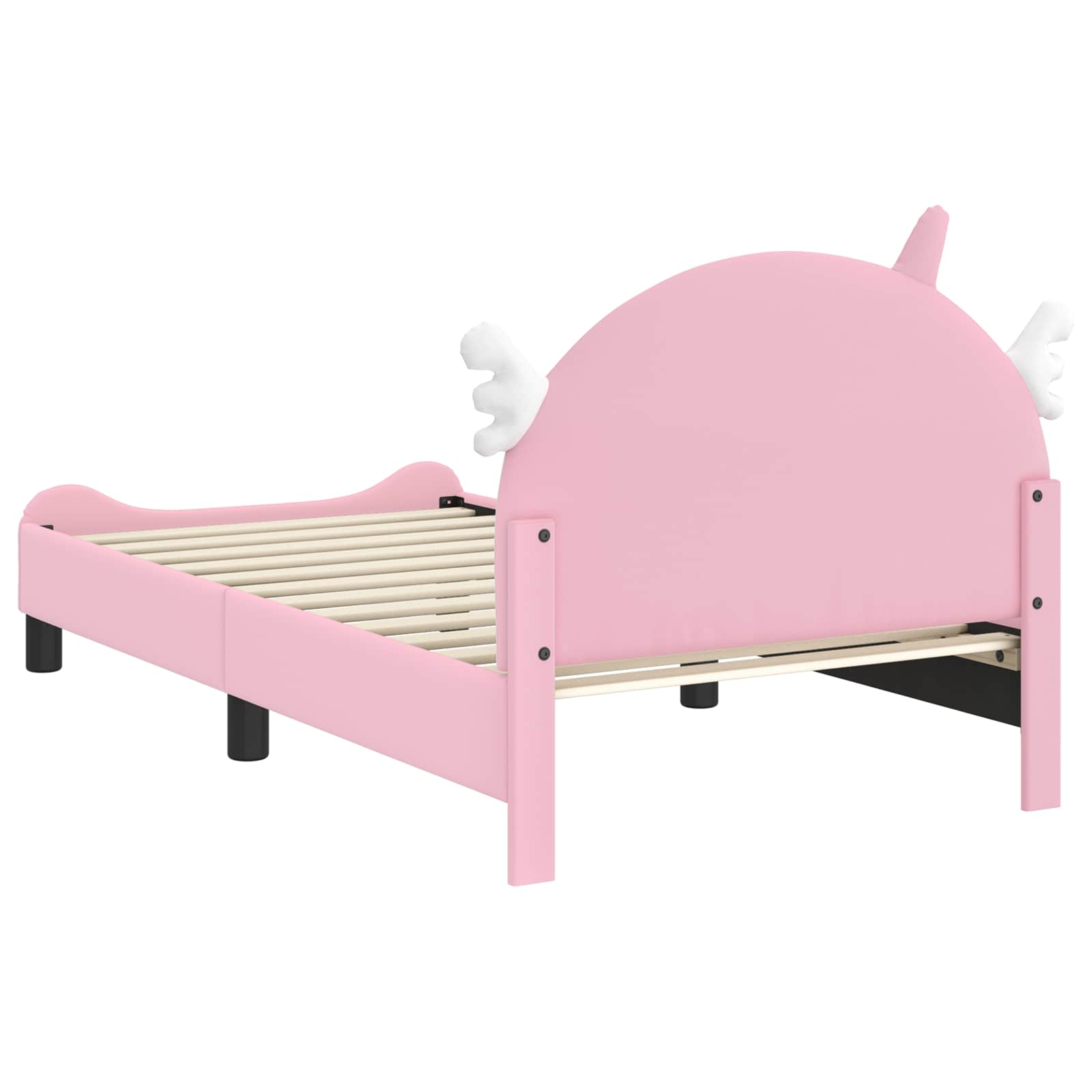 Cama para niños con cabecero Rosa 80 x 160 cm PU