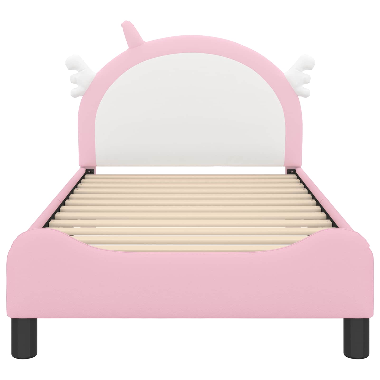 Cama para niños con cabecero Rosa 80 x 160 cm PU