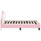 Cama para niños con cabecero Rosa 80 x 160 cm PU