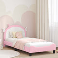 Cama para niños con cabecero Rosa 80 x 160 cm PU
