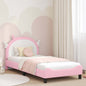 Cama para niños con cabecero Rosa 80 x 160 cm PU