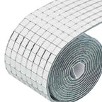 Azulejo de Espejo Mosaico 12 pcs Plateado 100 x 4 cm Cristal
