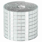 Azulejo de Espejo Mosaico 12 pcs Plateado 100 x 4 cm Cristal
