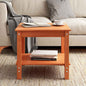 Mesa de Café Marrón cera 50 x 50 x 45 cm Madera maciza de pino