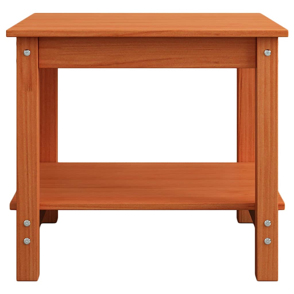 Mesa de Café Marrón cera 50 x 50 x 45 cm Madera maciza de pino