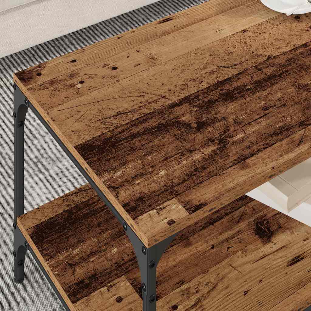 Mesa de Café Madera envejecida 80 x 50 x 40 cm