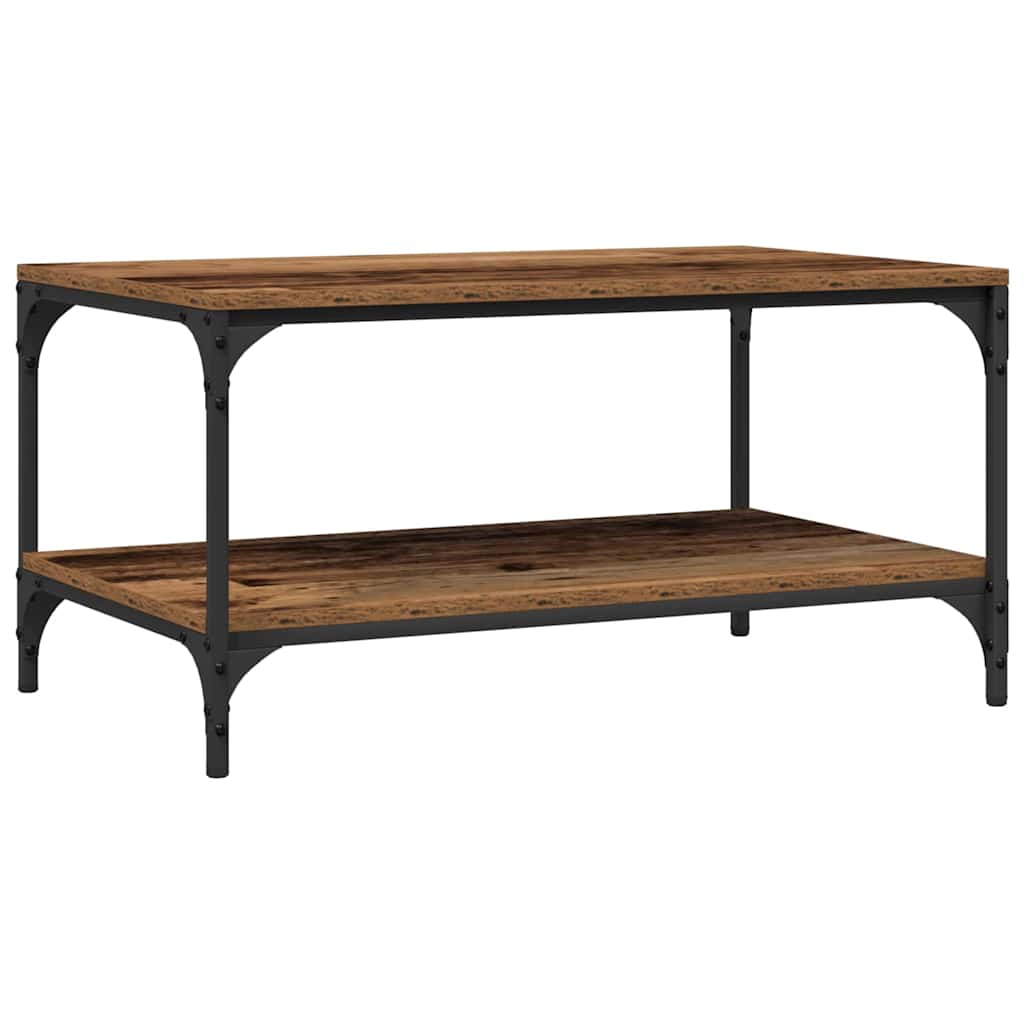 Mesa de Café Madera envejecida 80 x 50 x 40 cm