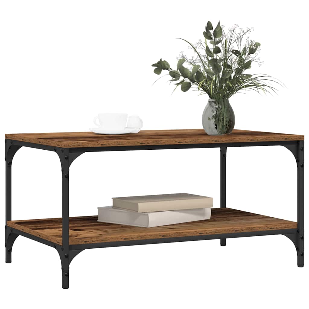 Mesa de Café Madera envejecida 80 x 50 x 40 cm