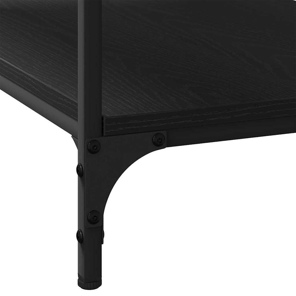 Mesa de Café Roble Negro 82 x 50 x 40 cm Madera de ingeniería