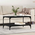 Mesa de Café Roble Negro 82 x 50 x 40 cm Madera de ingeniería