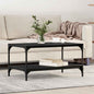 Mesa de Café Roble Negro 82 x 50 x 40 cm Madera de ingeniería