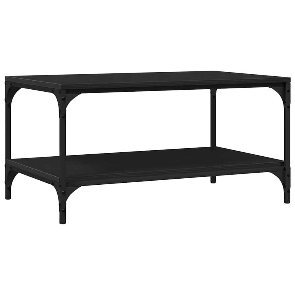 Mesa de Café Roble Negro 82 x 50 x 40 cm Madera de ingeniería