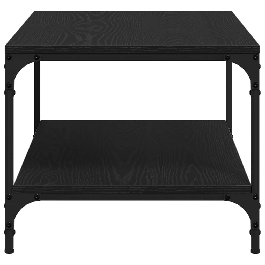 Mesa de Café Roble Negro 82 x 50 x 40 cm Madera de ingeniería