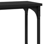 Mesa Consola con estante Roble negro 100 x 22,5 x 75 cm