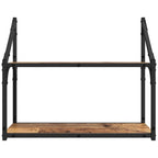 Estante de pared con estante Madera vieja 60 x 21 x 51 cm