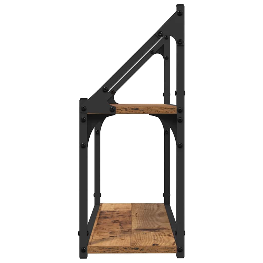 Estante de pared con estante Madera vieja 60 x 21 x 51 cm