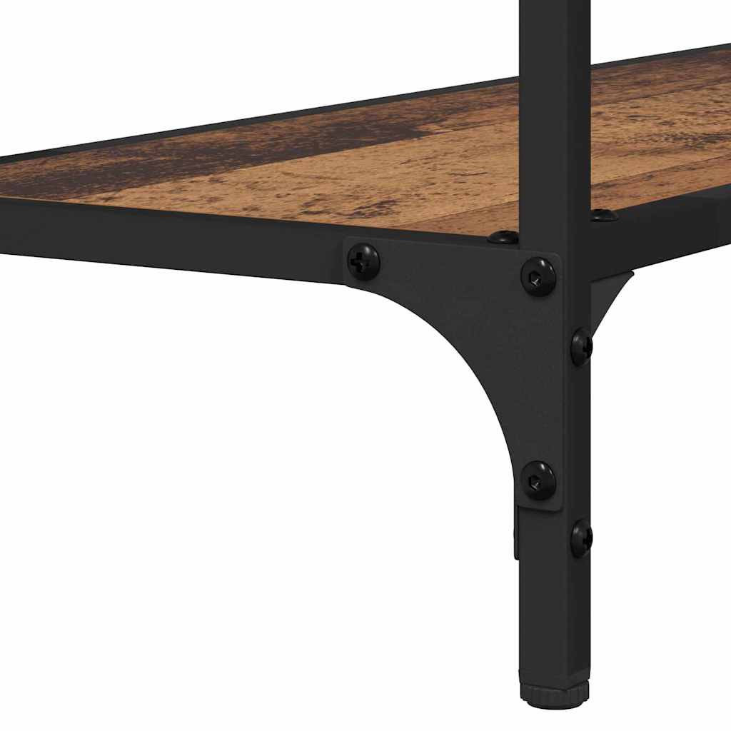 Mesa Consola con estante Madera vieja 101 x 30.5 x 75 cm