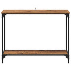 Mesa Consola con estante Madera vieja 101 x 30.5 x 75 cm