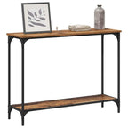 Mesa Consola con estante Madera vieja 101 x 30.5 x 75 cm