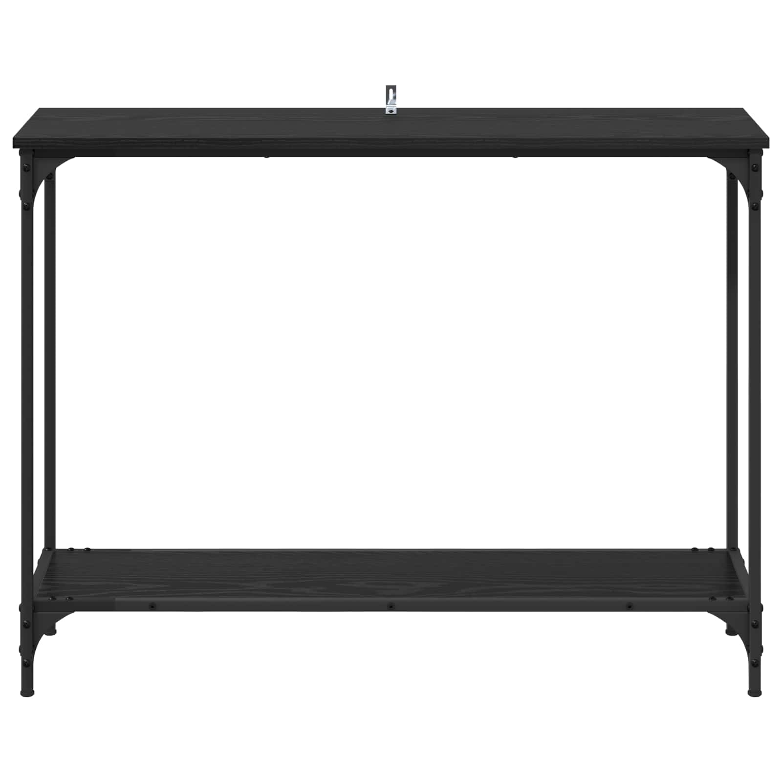 Mesa Consola con estante Roble negro 101 x 30.5 x 75 cm
