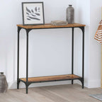 Mesa Consola con estante Madera vieja 75 x 30.5 x 75 cm