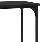 Mesa Consola Roble negro 75 x 30.5 x 75 cm Madera contrachapada