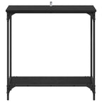 Mesa Consola Roble negro 75 x 30.5 x 75 cm Madera contrachapada