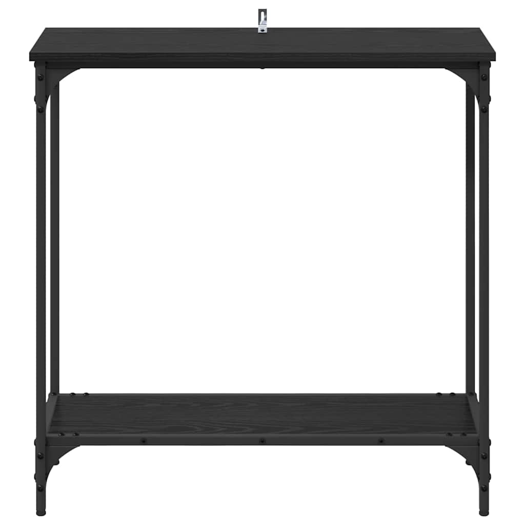 Mesa Consola Roble negro 75 x 30.5 x 75 cm Madera contrachapada
