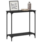 Mesa Consola Roble negro 75 x 30.5 x 75 cm Madera contrachapada