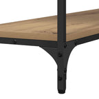 Mesa Consola con estante Roble artisan 100 x 29 x 75 cm