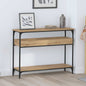 Mesa Consola con estante Roble artisan 100 x 29 x 75 cm