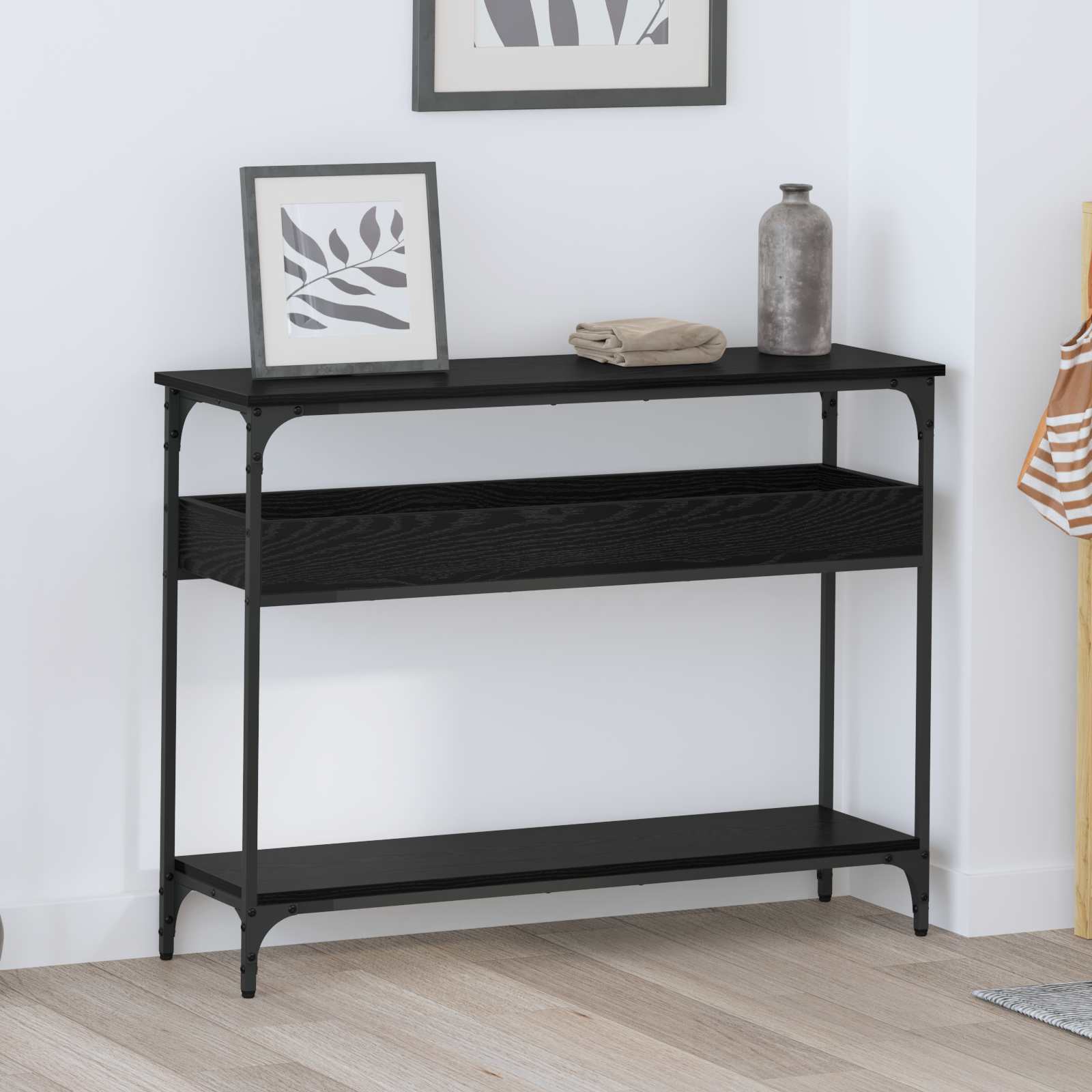 Console Table with shelf Artisan Oak 100 x 29 x 75 cm