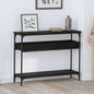 Mesa Consola con estante Roble artisan 100 x 29 x 75 cm