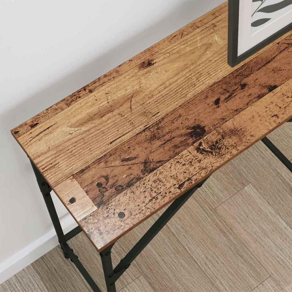 Mesa Consola Madera envejecida 140 x 29 x 75 cm