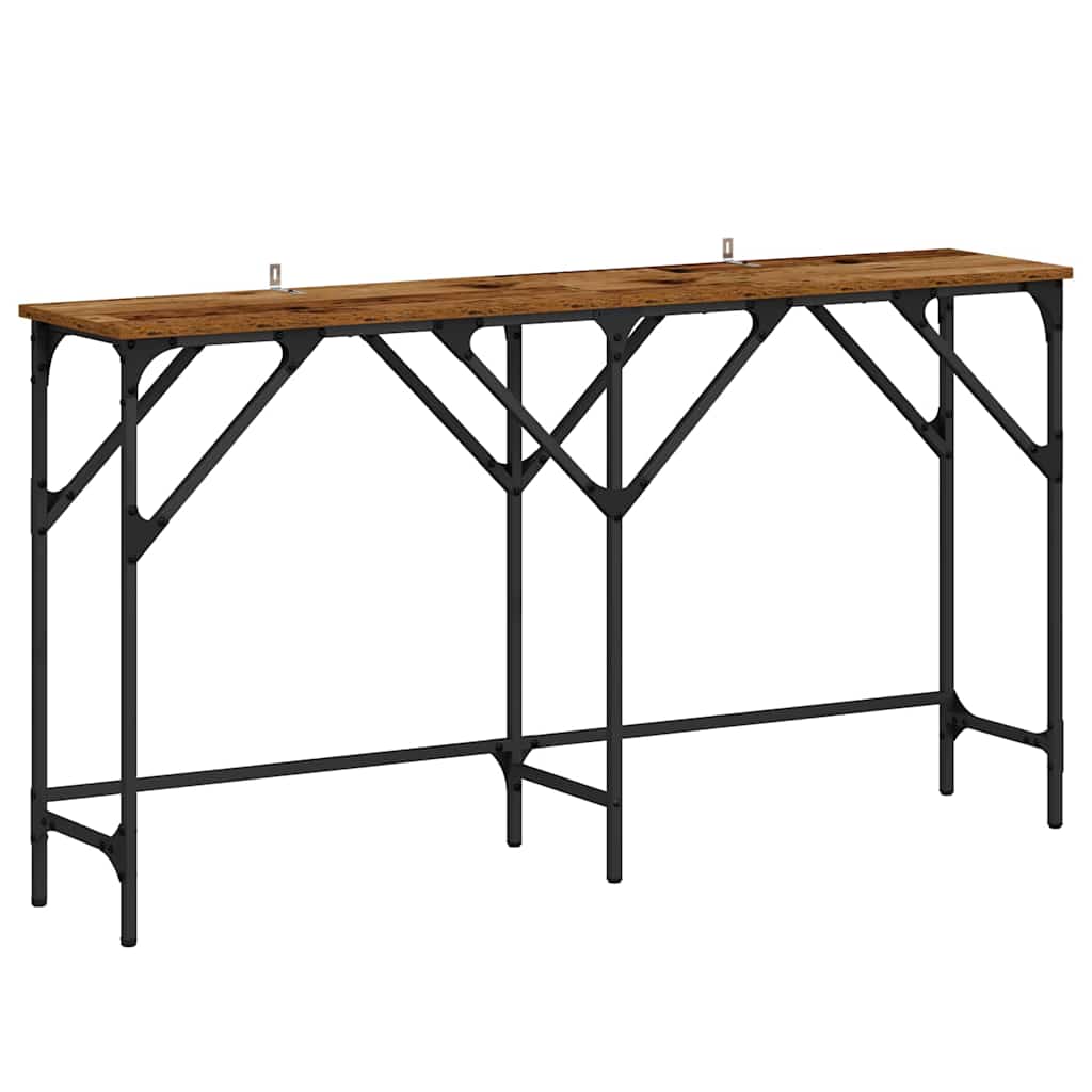 Mesa Consola Madera envejecida 140 x 29 x 75 cm