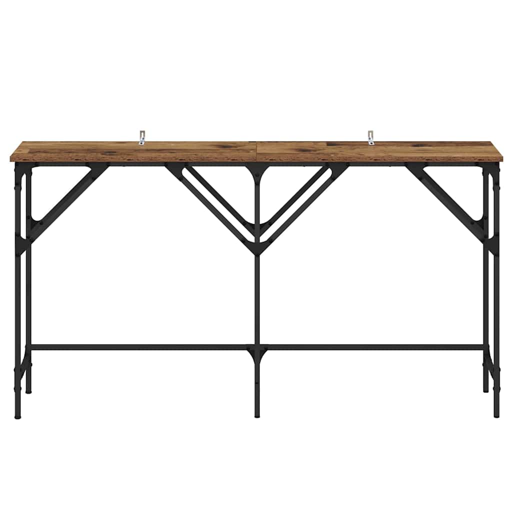 Mesa Consola Madera envejecida 140 x 29 x 75 cm